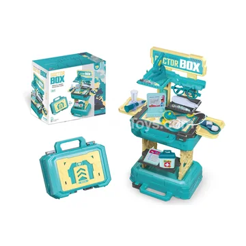 2-in-1 Doctor Pretend-Play Medical Kit Carry Case