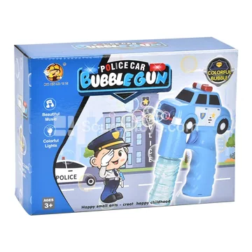 Electric Police Car Bubble Gun