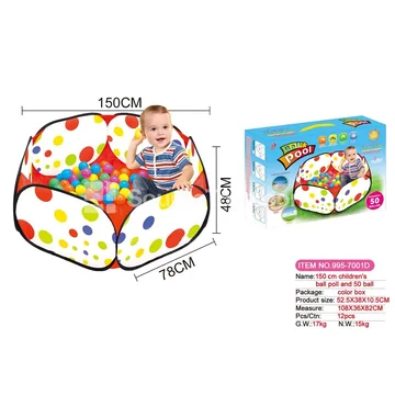 1.5 m ball pit with 50 pcs 6 cm ocean balls (GCC)