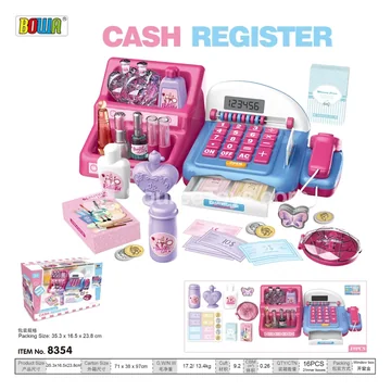 Cash Register Toy with Calculator, Sound & Light