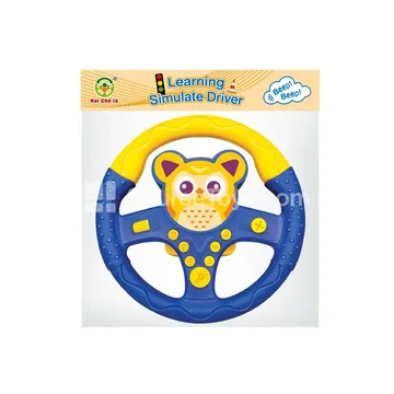 Cartoon Steering Wheel 360° Rotating Owl Style Blue