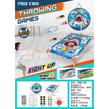 Shark Light Ring Toss Target Stand