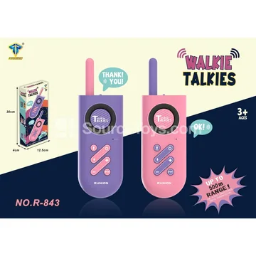 500m Walkie-Talkie Clear Version Purple/Pink