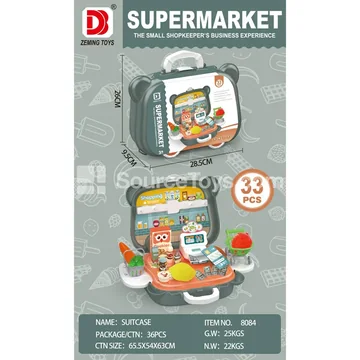 Supermarket Shopping Cart Toy Box