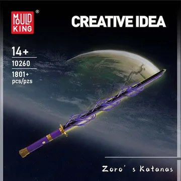 Creative Building Blocks Sword Model with Lights (1801 PCS)