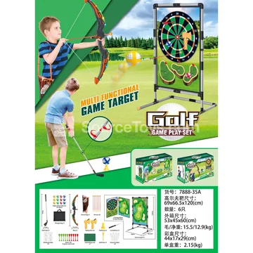 Double-Sided Golf Set with Stand  Sports Outdoor Toy