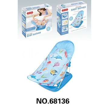 Baby Bath Seat with Pillow / Blue
