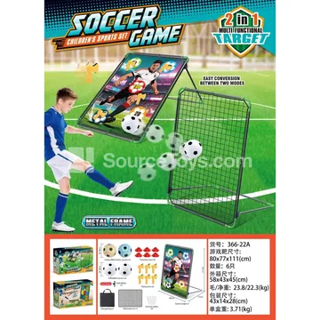 Soccer Target Set with Iron Frame