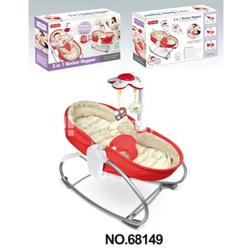 3-in-1 Electric Baby Rocking Chair (Red)
