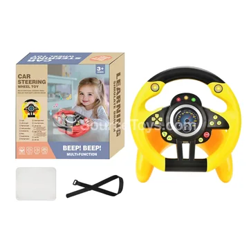 Steering Wheel Toy 360° Rotation U-Shaped Base