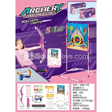 Girls Shark Cloth Target Outdoor Sports Set