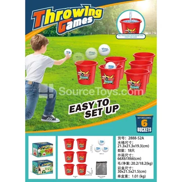 Red Game Bucket (6 Buckets)
