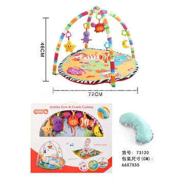 Baby Play Mat Round Plush Ultra-Soft Fabric