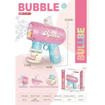 Cute Rabbit Bubble Gun