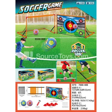 Folding Soccer Goal Set with Agility Ladder