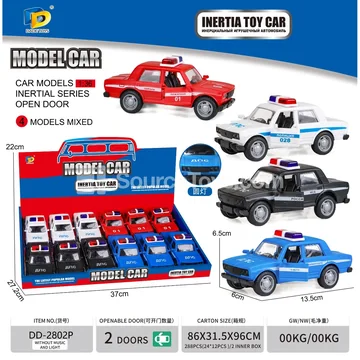 Friction-Powered Russian Police Car