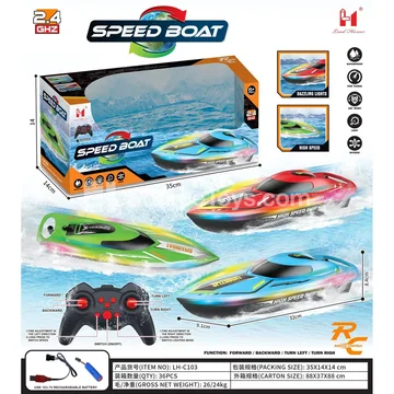 High-Speed RC Speedboat