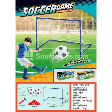 Single Soccer Goal (White Net)