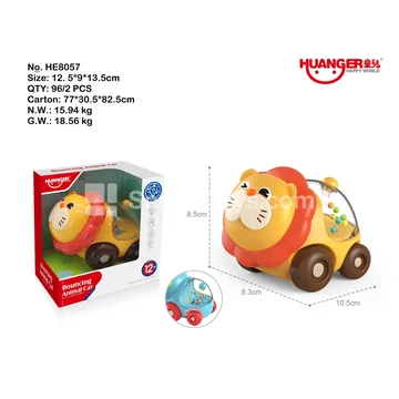 Cartoon Lion Ride-On Scooter