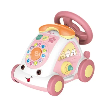 Pink Steering Wheel Ride-On