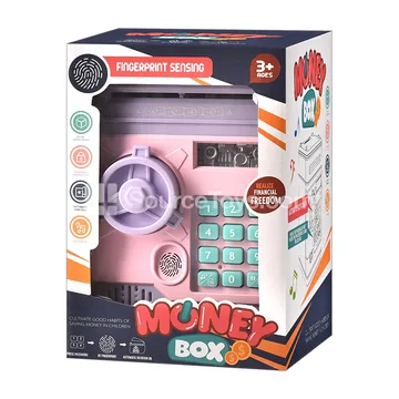 Electric Money Box Safe with Fingerprint Lock & UV Detection