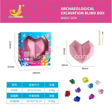 Archaeological Dig Heart Gem Window Box