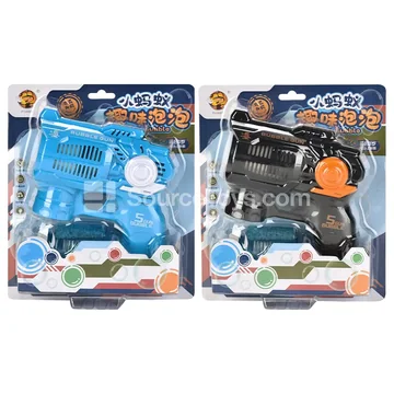 Solid Color Electric Bubble Gun with Lights, Music, and 5-Hole Mechanism