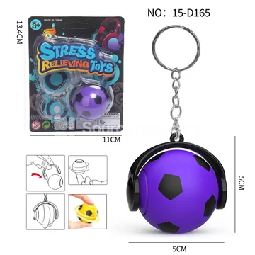 Spinning Soccer Keychain (Assorted 5 pcs min.)