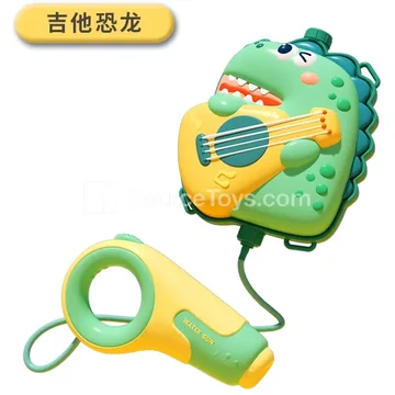 Electric Water Gun Guitar Dinosaur Backpack Toy