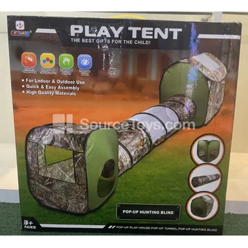 3-in-1 Camo Play Tent with Shooting Game