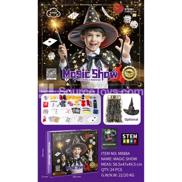 32 Magic Trick Set with Cape and Hat