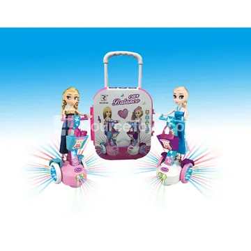 Frosted Multidirectional Light Music Balance Ride-On (Suitcase)