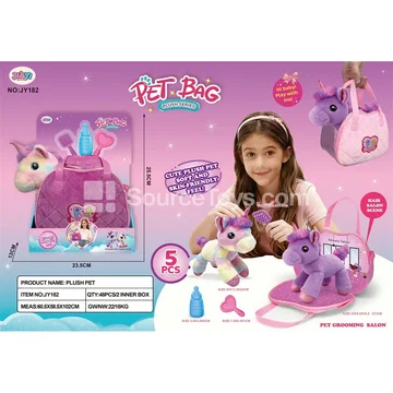 Unicorn Double-Zipper Play Set