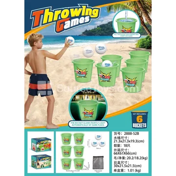 Glow-in-the-Dark Green Play Buckets (6-Pack)