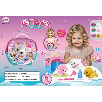 Poodle Pretend-Play Pet Cage
