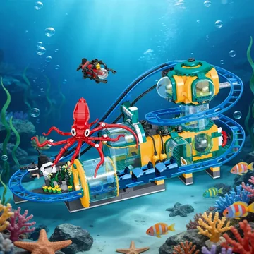 Ocean Base Roller Coaster (Dynamic Version with Motor)