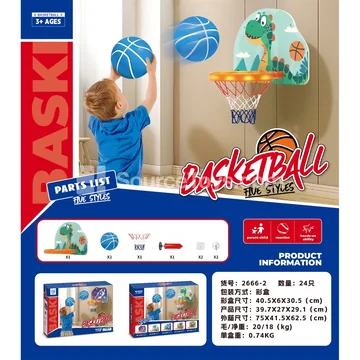 Light-Up Dinosaur Basketball Hoop
