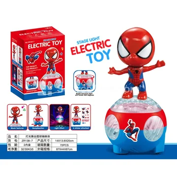 Lighted Stage Globe Spider Character Action Figure