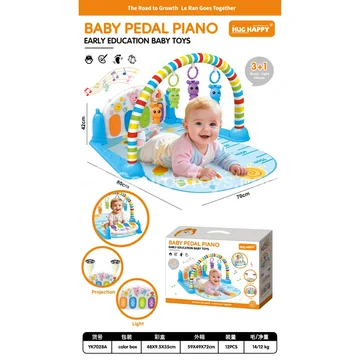 Baby Blue Fitness Rack Projection Foot Piano