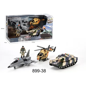 Inertial Light & Sound Military Playset