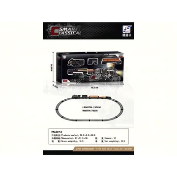 Alloy Electric Track Car with Lights, Music & Smoke