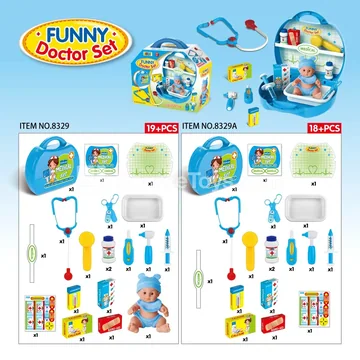 Pretend-Play Doctor Kit in Carry Case (without Doll)