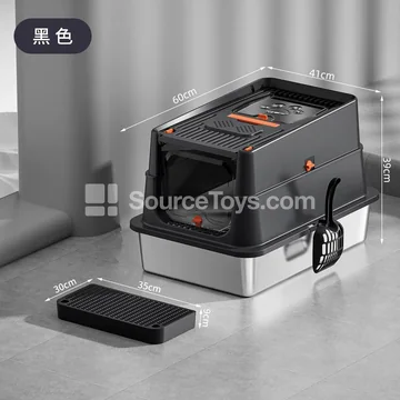 Full Enclosed Stainless Steel Litter Box