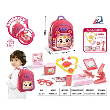 Kitten Doctor Backpack Pretend-Play Set
