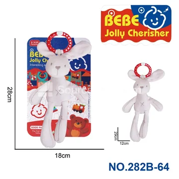 Baby Plush Soothing Toy Wind Chime Bunny