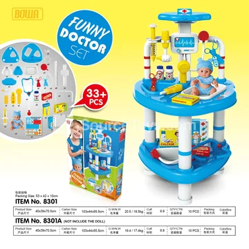 Deluxe Medical Station with Lights and Figure