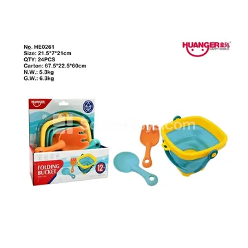 Collapsible Bucket & Bath Toys (2PCS)