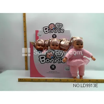 Realistic Vinyl Dolls 12 Inch 12 Sounds Filled 9-Pack Girl Doll