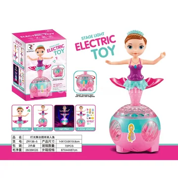 Light-up Stage Mermaid Doll with Globe
