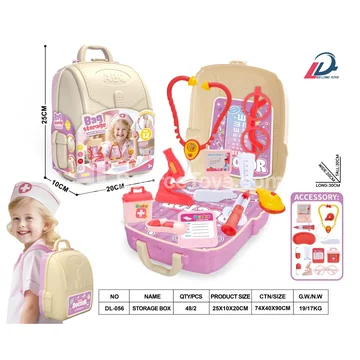 Pretend-Play Backpack 2-in-1 (Doctor Medical Kit for Girls)